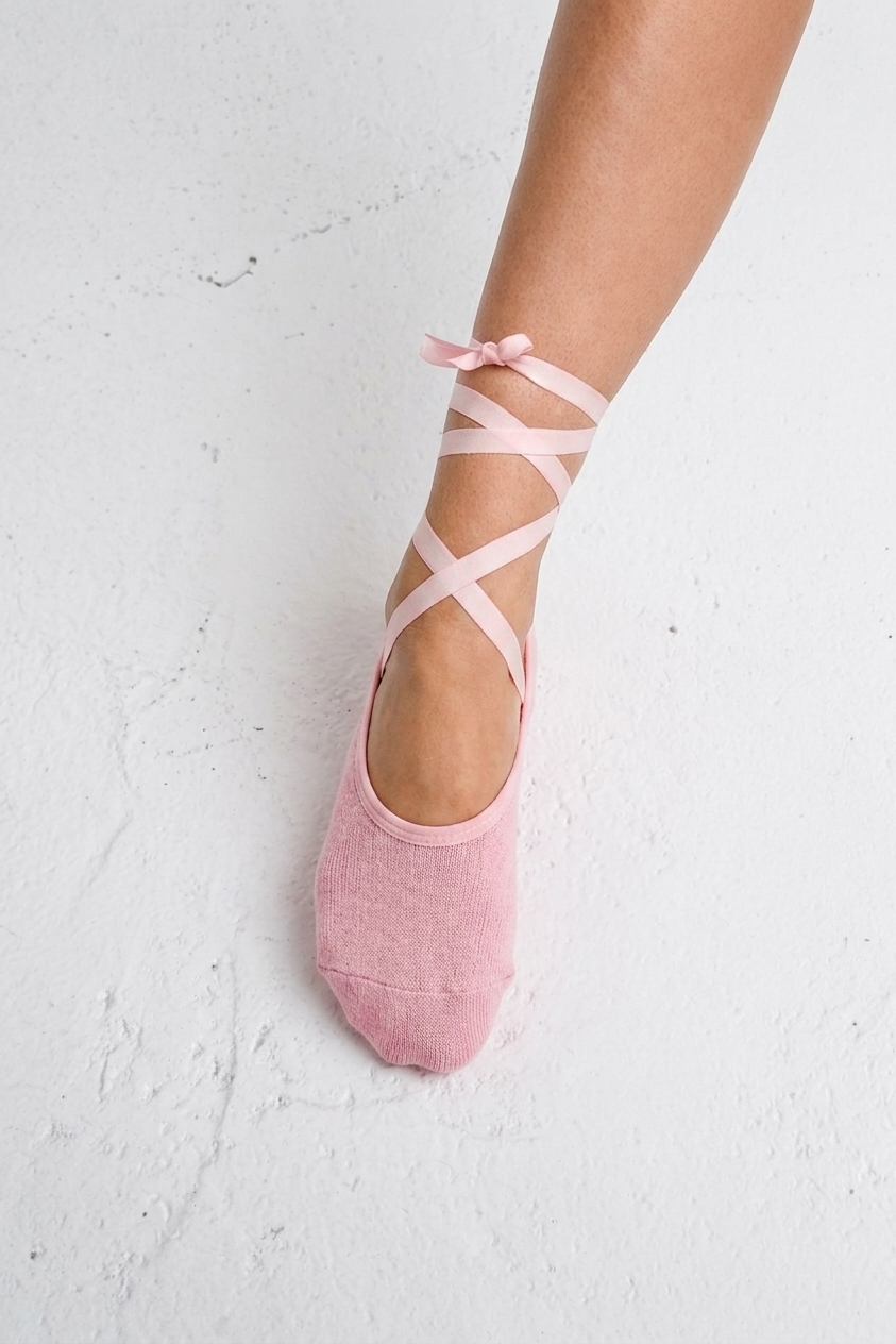 Skarpetki do Pilatesu & Barre - Ballerina Pink - obrazek 3